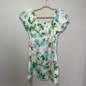 Floral Puff Sleeve Top